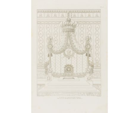 Percier (Charles) &amp; P.F.L.Fontaine. Raccolta di Decorazioni Interne; Recueil de Décorations Intérieures, translated by Fr