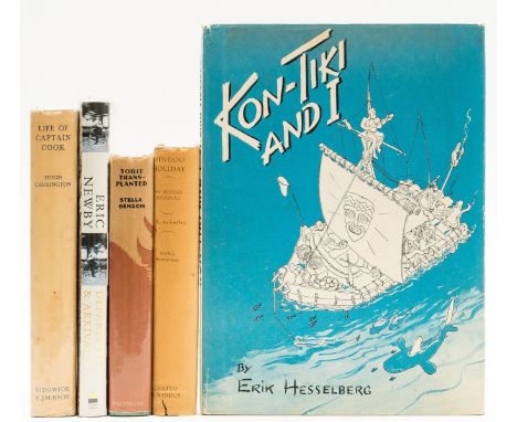 NO RESERVE World.- Hesselberg (Erik) Kon-Tiki and I, first English edition, signed presentation inscription from Thor Heyerda