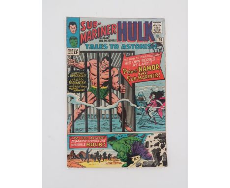 TALES TO ASTONISH; THE INCREDIBLE HULK and THE SUB-MARINER (1965-) including issues #70, #72-74, #76-78 (Puppet Master, Henry