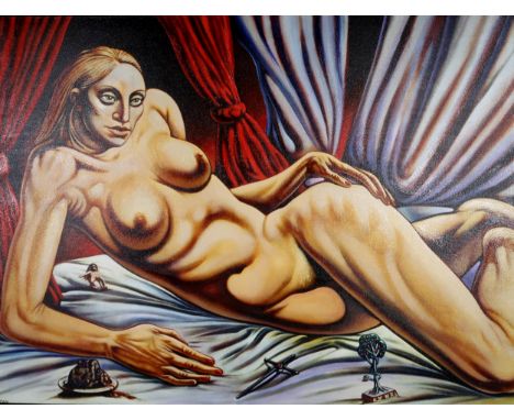 AFTER PETER HOWSON (SCOTTISH b.1958) NUDE Print multiple, 75 x 101cm&nbsp; Condition Report:Available upon request