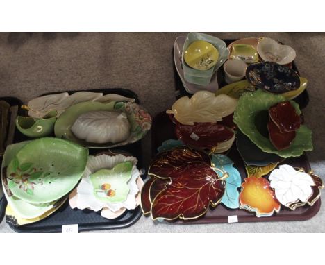 A large collection of Carlton Ware including leaf shaped dishes, other dishes etc Condition Report:No condition report availa