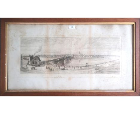 A framed lithographic print of 18th century Glasgow Condition Report:Available upon request