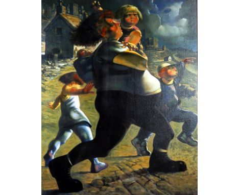 AFTER PETER HOWSON OBE (SCOTTISH b.1958) THE BLIND LEADING THE BLIND Print multiple, 73 x 59cm Condition Report:Available upo