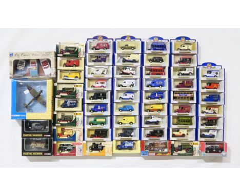 A large collection of boxed die-cast scale model vehicles, largely advertising vans by Oxford Diecast, also to include Corgi 