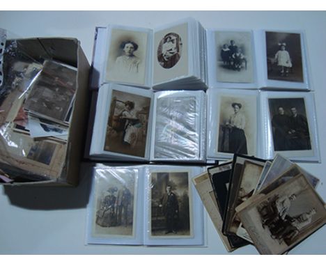A large quantity of Victorian portrait photographs.