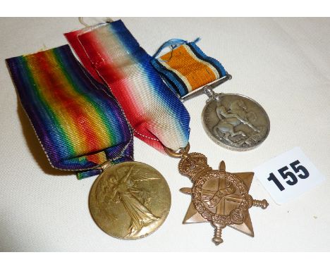 WW1 Medal Trio awarded to 7113 Pte. P.B. Miller, Army Cyclist Corp