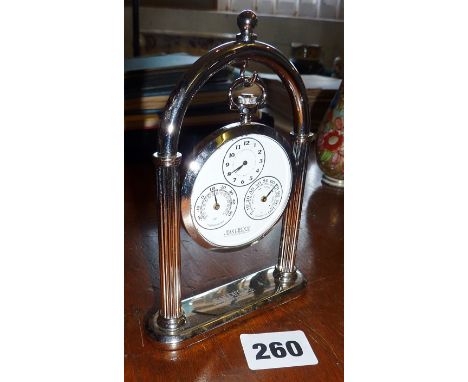 Jeanne Pierre clock, thermometer and hydrometer desk executive weather station