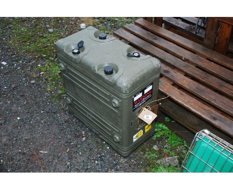 An Army ammunition box.