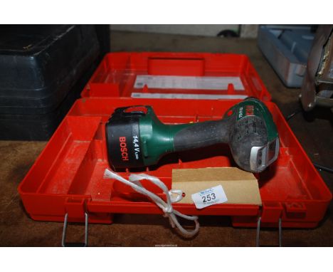 A Bosch cordless drill, no charger.