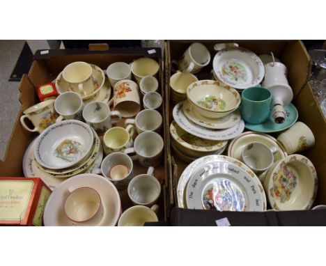 Nursery Ware - Royal Doulton Bunnykins, baby's porringers, mugs, plates, others; Royal Albert Beatrix Potter baby's bowls; We