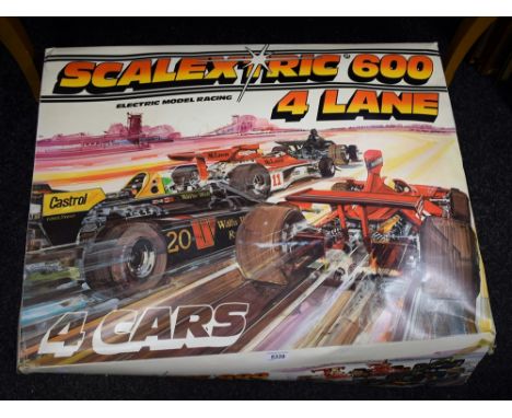 Scalextric - 600 four lanes set, boxed