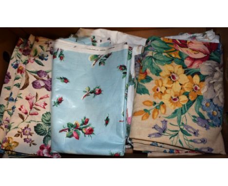 Textiles - vintage floral fabric; Sanderson Cluney