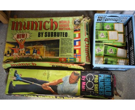 Toys and Games - Subbuteo Munich set, world series edition; other teams, etc.;  Arnold Palmer's Pro Shot Golf (2)