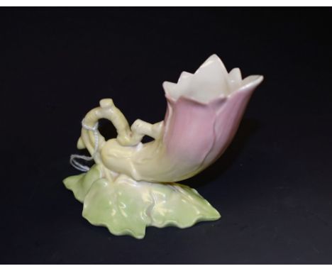 A Royal Worcester Cornucopia bud vase