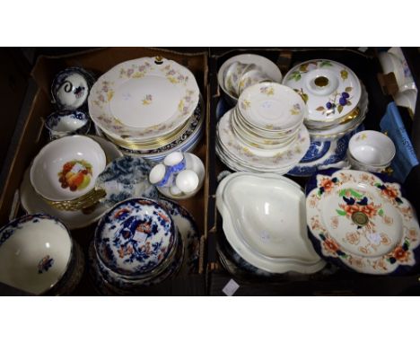 Ceramics - Wedgwood Florentine dinner plates; others, Wedgwood Lichfield salad plates; a Victorian Staffordshire part tea set