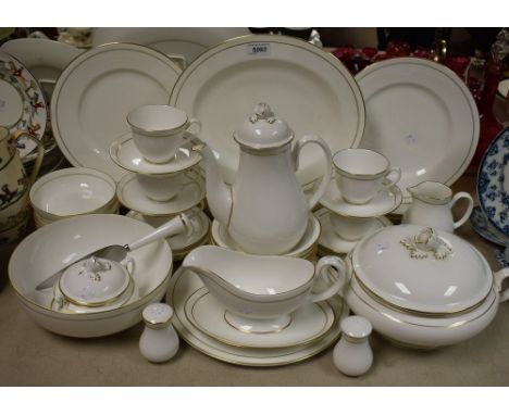 A Royal Worcester Contessa part dinner and coffee service comprising dinner plates, dessert plates, side plates, soup bowls, 