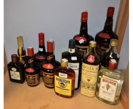 Alcohol - Grand Marnier, Beefeater Gin, Courvoisier Cognac, Rum, Tia Maria, etc