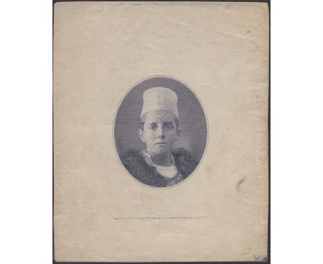 National Bank of Albania, the vignette of a young boy used on the 20 Franka Ari, ND (1926), printed by Bradbury Wilkinson, ex