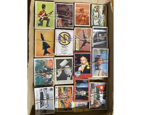 A trading and gum card collection including Captain Scarlet, Superman, Thunderbirds etc