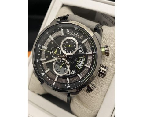 A boxed as new Timberland Callahan Chronograph wrist watch