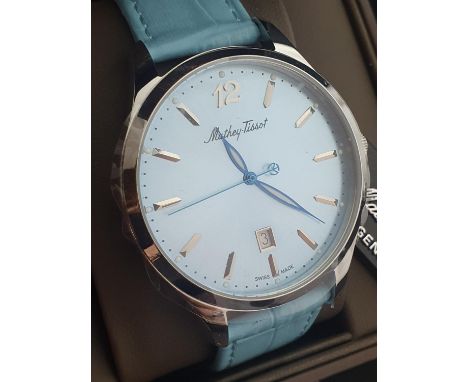 A boxed as new Mathey-Tissot Urban quartz men's wrist watch