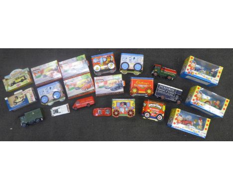 A collection of Corgi Noddy In Toyland model vehicles and other model vehicles 