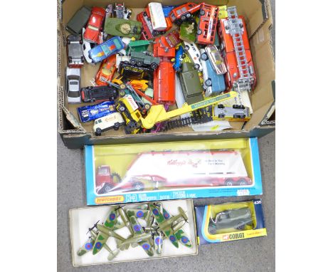 Die-cast model vehicles; Corgi, Matchbox and Dinky