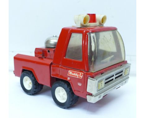 A Japan made Buddy L toy fire engine