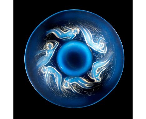 ‡ René Lalique (French 1860-1945) ONDINES PLATE, NO. 3003 designed 1921opalescentwheel-engraved R. LALIQUE FRANCEDimensions:2