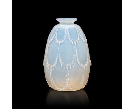 ‡ René Lalique (French 1860-1945) PERLES  VASE, NO. 959 designed 1925cased opalescentstencilled R. LALIQUE FRANCEDimensions:1