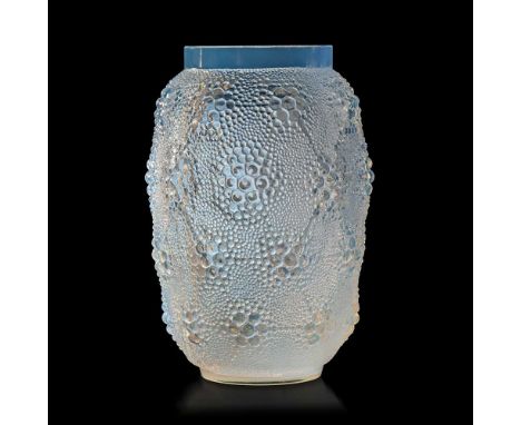 ‡ René Lalique (French 1860-1945) DAVOS VASE, NO. 1079 designed 1932opalescentstencilled R. LALIQUE FRANCEDimensions:29.3cm (