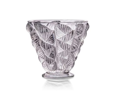 Lalique MOISSAC VASE, NO. 2056 executed Post-Warclear and frostedlater stencilled R. LALIQUE FRANCEDimensions:14cm (5 1/2in) 