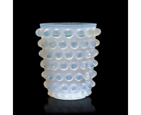 ‡ René Lalique (French 1860-1945) MOSSI VASE, NO. 1088 designed 1933opalescentstencilled R. LALIQUE FRANCE Dimensions:19.7cm 