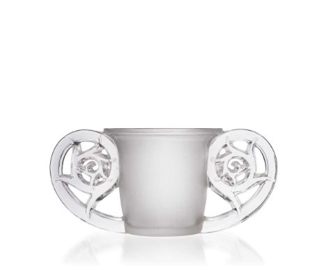 ‡ Lalique  PIERREFONDS VASE executed Post-Warclear and frostedengraved Lalique FranceDimensions:15.3cm (6in) high; 33cm (13in