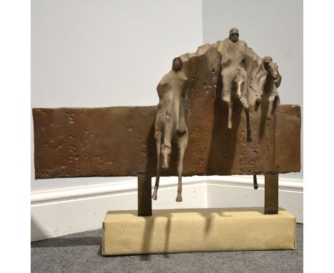 Mary Milner Dickens, Maquette for the Topham Trophy entry, mixed media, mounted on wooden base covered in canvas, width 61cm,