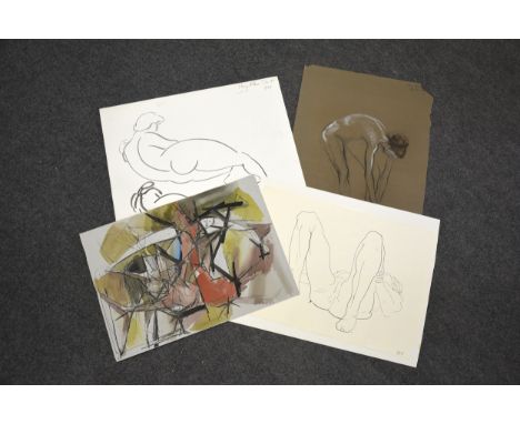 Mary Milner Dickens, a portfolio of original figural drawings and sketches, mostly executed in 1957-8 whilst the artist was r