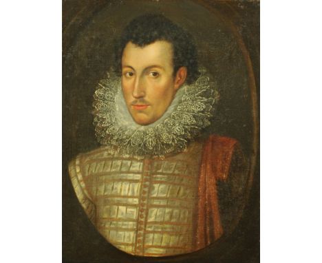 18th century school, oil painting, portrait of Sir Phillip Howard 25th Earl of Arundel (1557- 1595), re-lined canvas 65 cm x 