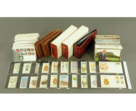 A collection of Isle of Man stamps, 200+ First Day Covers, 200+ mint presentation packs, a mixture of used and mint stamps, m