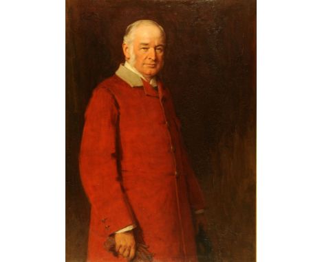 Sir George Reid (1841-1913), oil painting, portrait of Henry Charles Howard as Master of The Cumberland Hunt, canvas 114 cm x