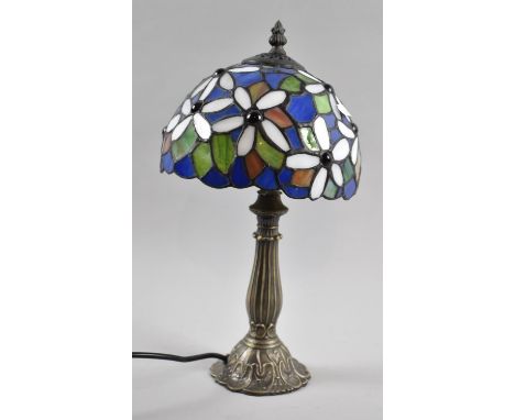 A Reproduction Tiffany Style Table Lamp, 37cm high 