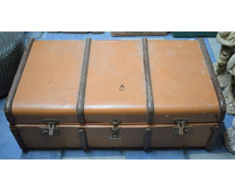 A Vintage Travelling Trunk, 90cm wide 