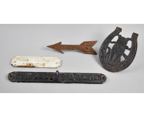 A Cast Metal Lock Plate for Irving &amp; Co. Manchester, a Similar Example for Rogers &amp; Jackson, Wrexham Together with Vi