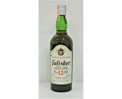 TALISKER 12YO
A great bottle of the Talisker 12 Year Old Single Malt Scotch Whisky bottled by The Distillers Agency Ltd for t