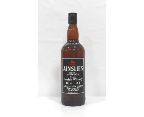 AINSLIE'S ROYAL EDINBURGH 
A rare blend from Ainslie &amp; Heilbron.  Ainslie's Royal Edinburgh Choice Scotch Whisky.  75cl. 