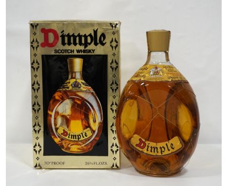 HAIG DIMPLE 70° PROOF
A well preserved bottle of Haig's Dimple Old Blended Scotch Whisky.  26 2/3 Fl. oz.  70° proof.  We est