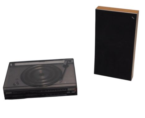 A Bang &amp; Olufsen Beocenter 1800 record deck, and a Beovoc P30 speaker. (2)