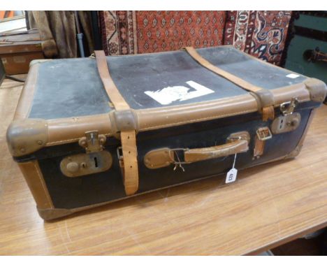 War illustrated magazines in vintage suitcase 