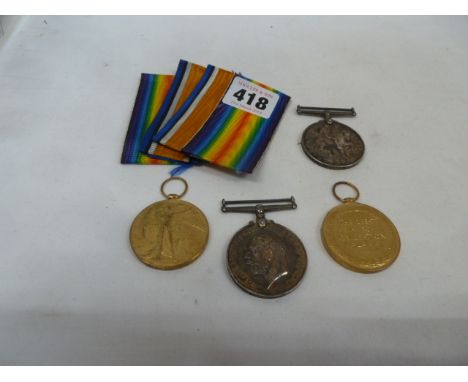 First World War service medals - PTE F McKnight, Liverpool Regiment &amp; PTE H McKnight G Guards (4) (proceeds of sale going