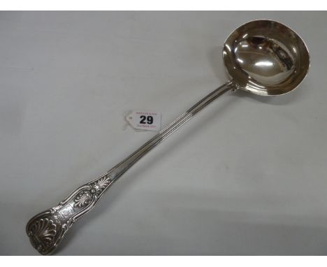 Silver Kings pattern ladle - London 1835 - Mary Chawner - approximately 13" long