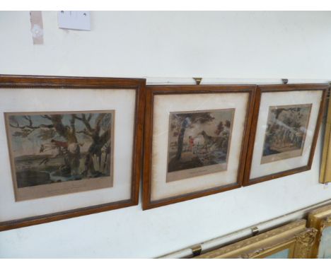 Set 8 hunting prints - Dick Knight of the Pytchley -  Francis Jukes after Charles Loraine Smith 